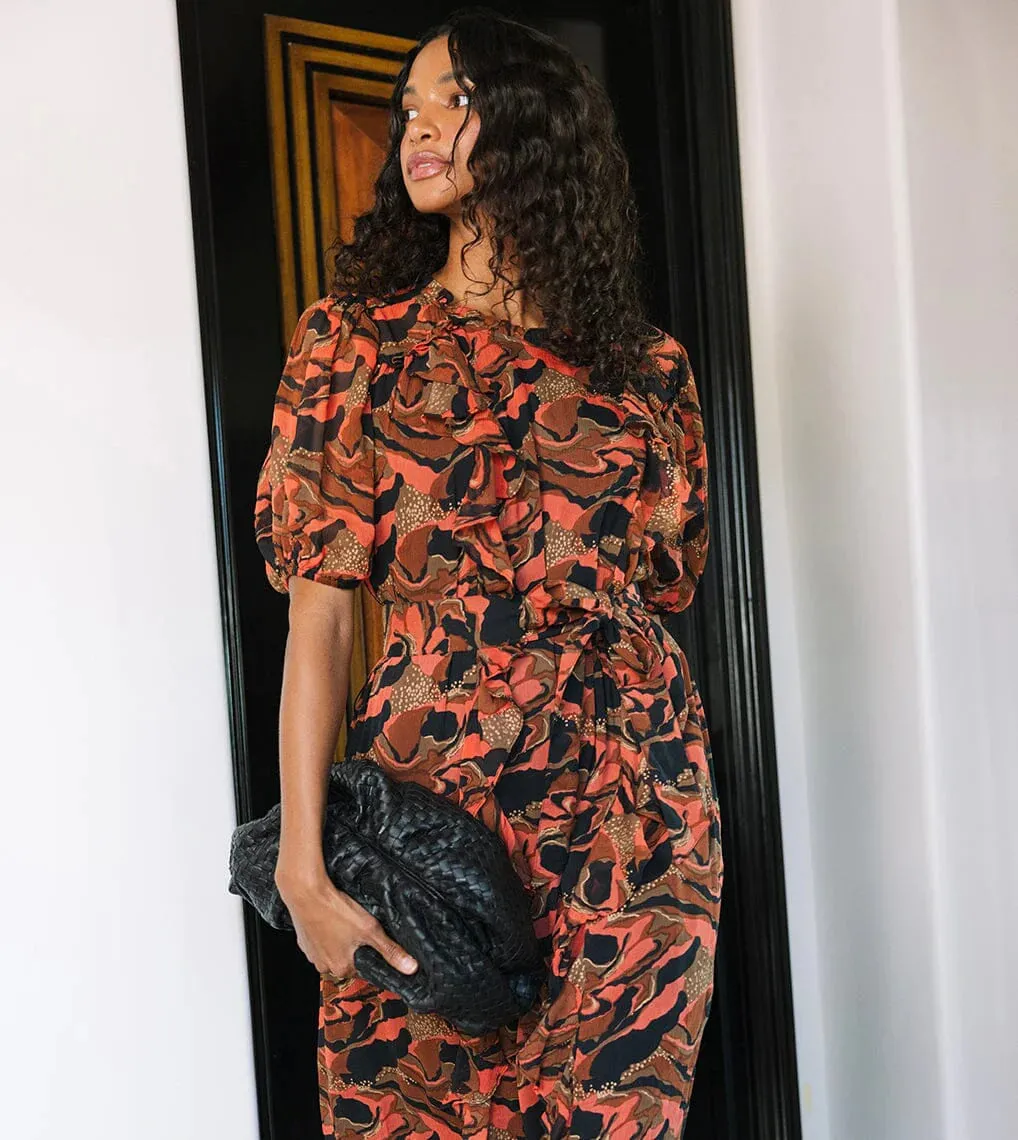 Paige Printed Midi Dress