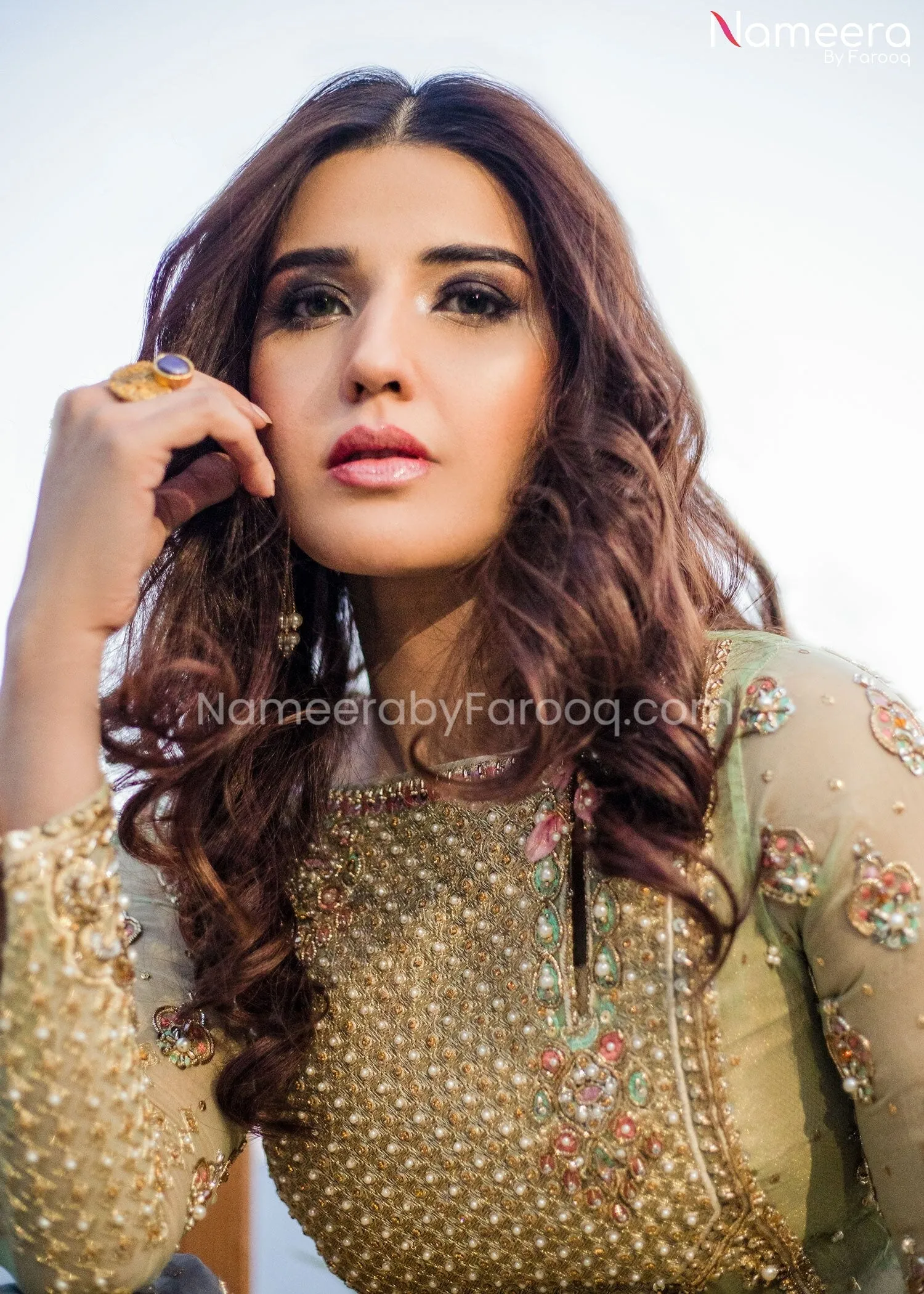 Pakistani Bridal Dress in Gown Style for Wedding #BB264