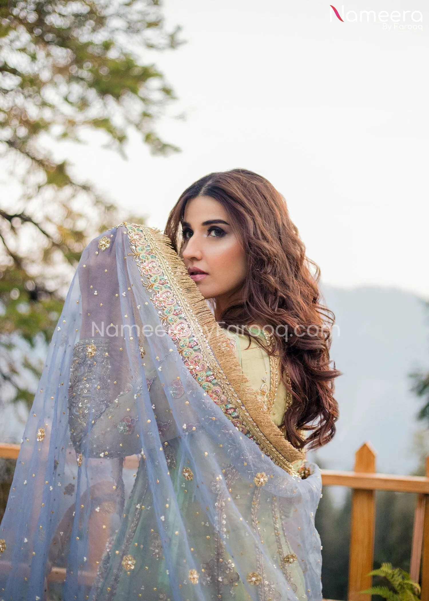 Pakistani Bridal Dress in Gown Style for Wedding #BB264