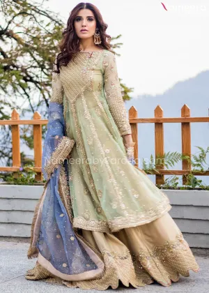 Pakistani Bridal Dress in Gown Style for Wedding #BB264