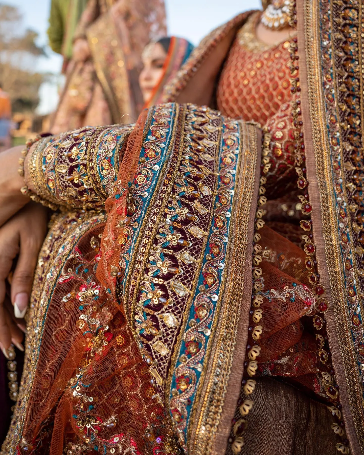 Pakistani Bridal Dress in Traditional Pishwas Style