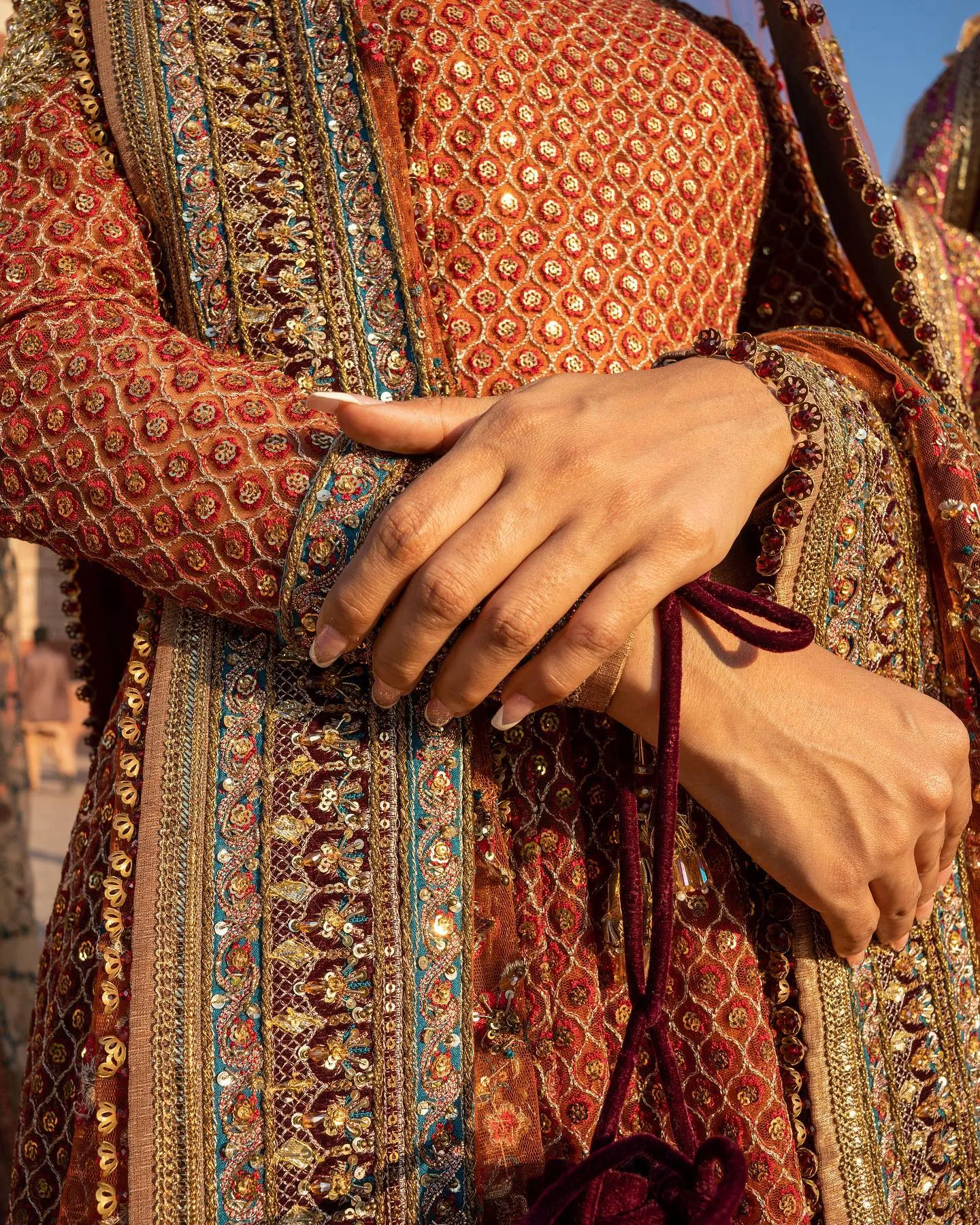 Pakistani Bridal Dress in Traditional Pishwas Style