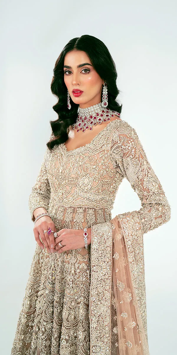 Pakistani Bridal Outfit in Wedding Lehenga Gown Style