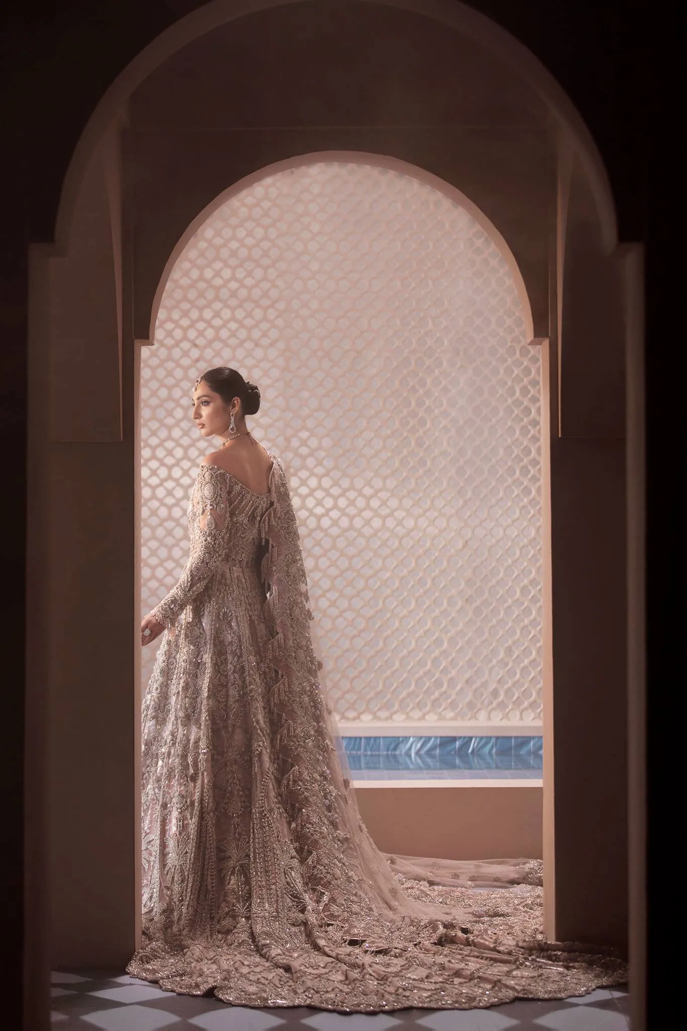 Pakistani Stylist Heavy Lehenga for Wedding Bride #BN907