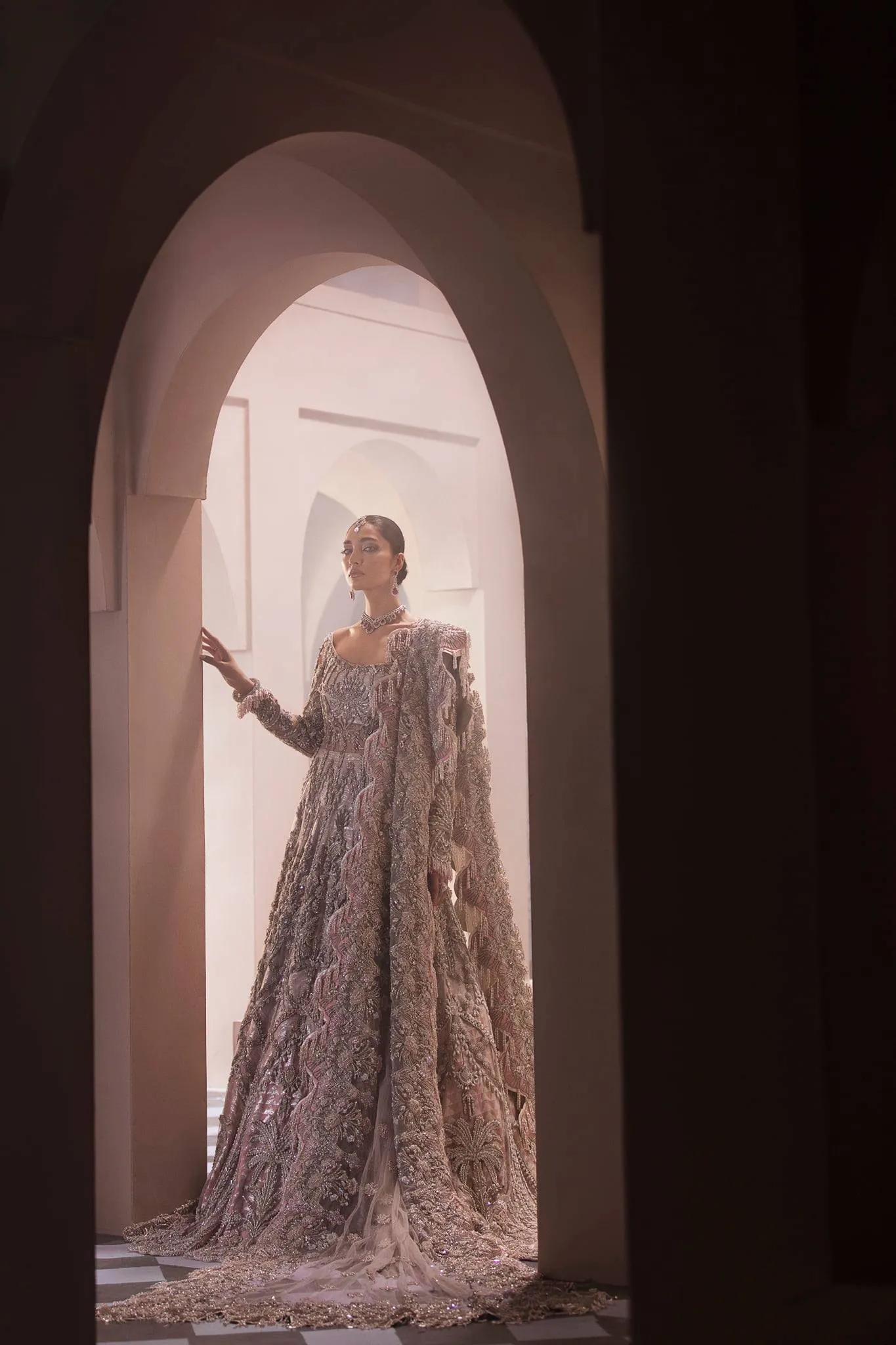 Pakistani Stylist Heavy Lehenga for Wedding Bride #BN907