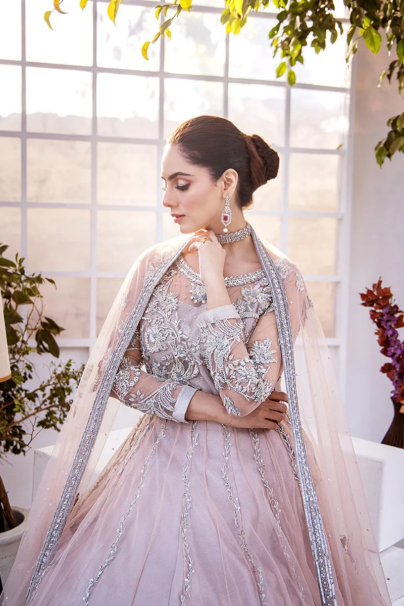 Pakistani Wedding Dress in Pink Lehenga Gown Style