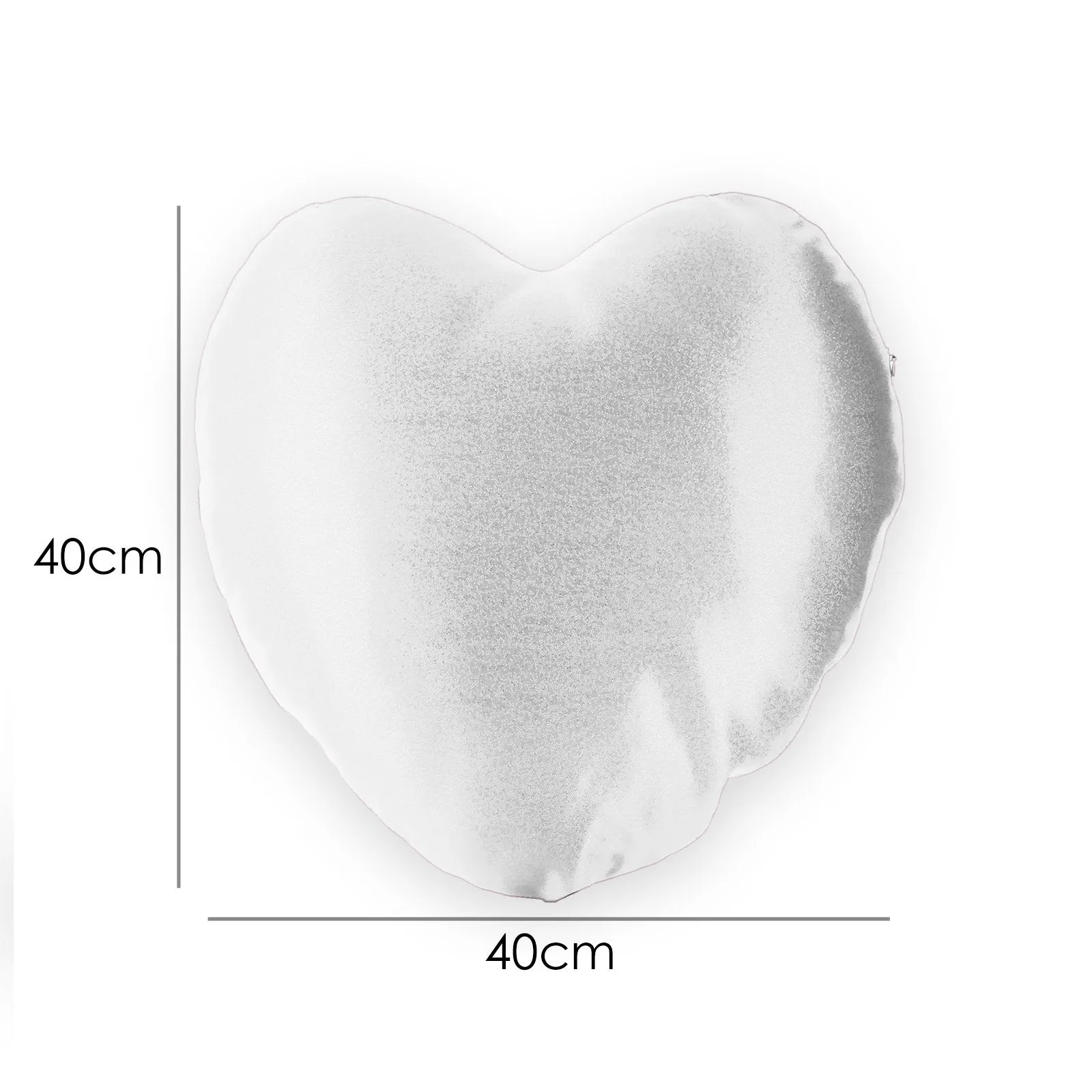 Personalised Glitter Heart Cushion with Cute Text and Blonde Hair Pink Dress Ballerina