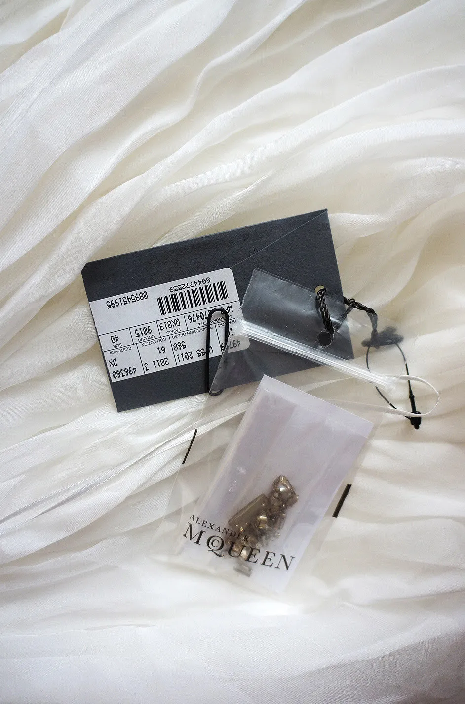 PF/W2011 McQueen Crystal Feather Gown