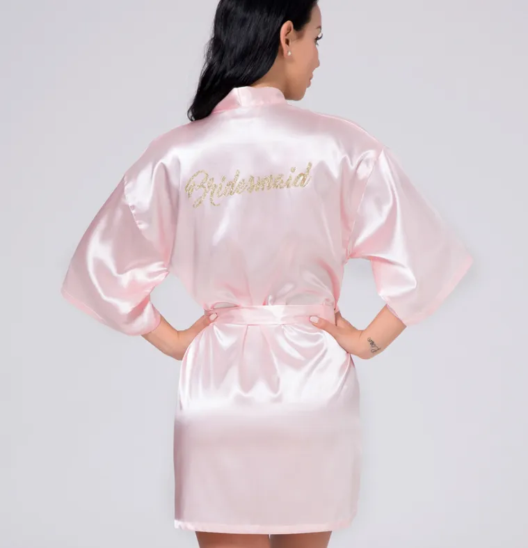 Pink Bridesmaids Robes