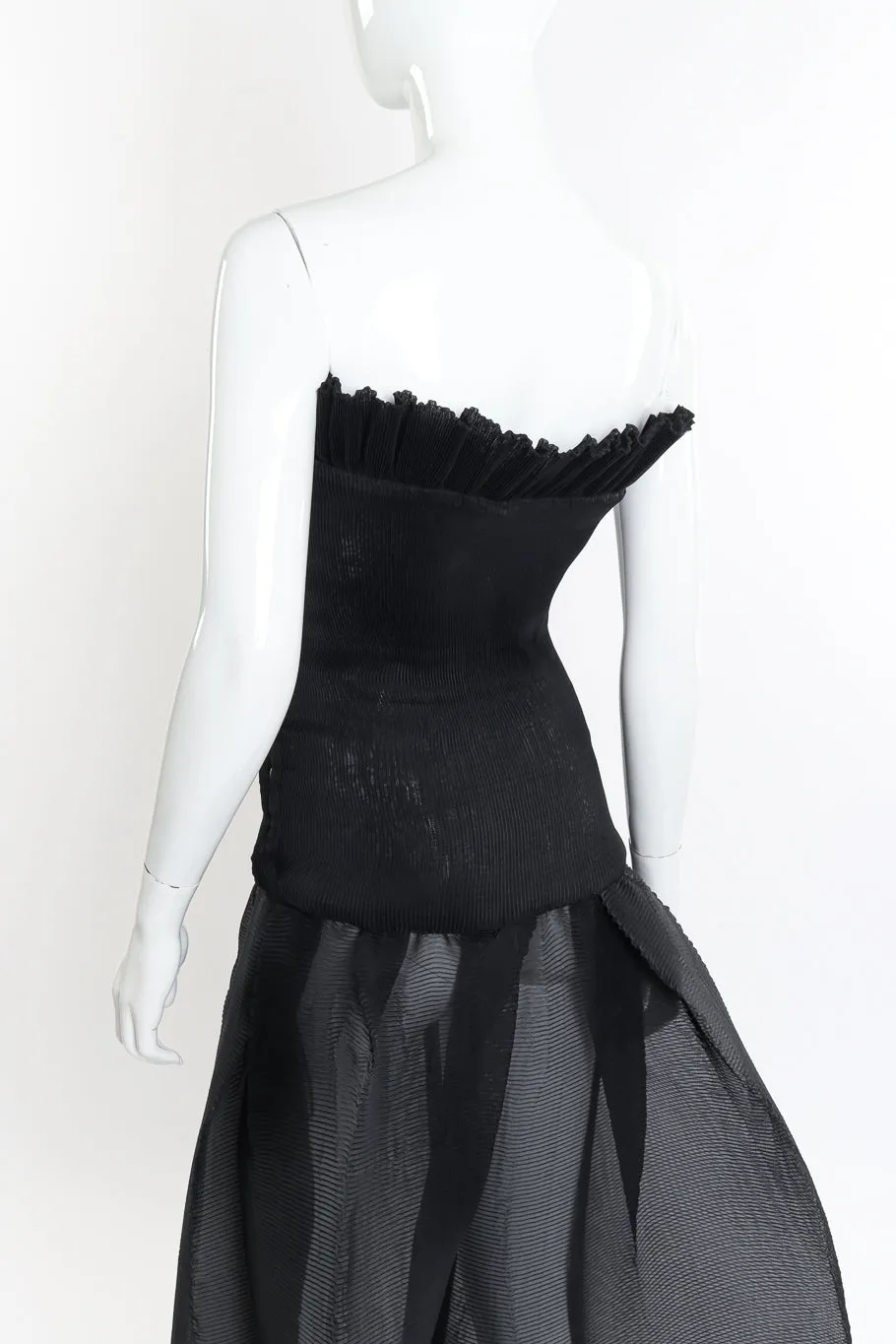 Pleated Drop Waist Sweetheart Dress