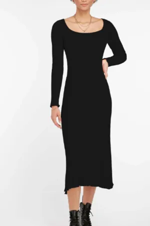 Poplar Black Dress
