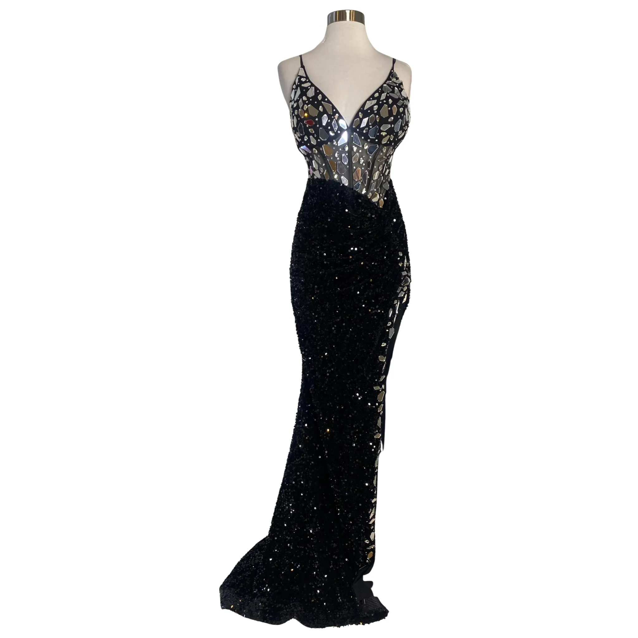 PORTIA & SCARLETT Style PS24694 Long Gown Black Size 8