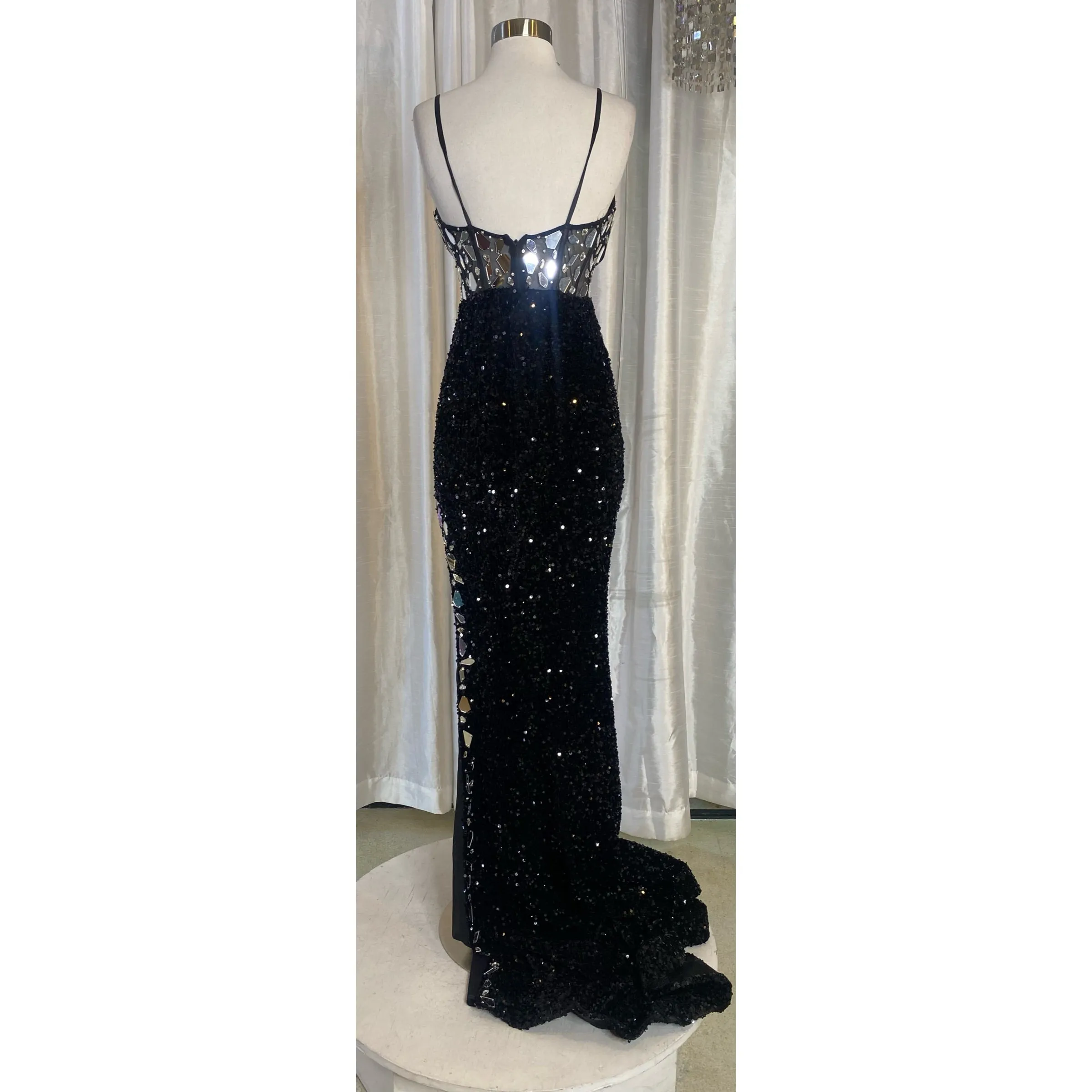 PORTIA & SCARLETT Style PS24694 Long Gown Black Size 8