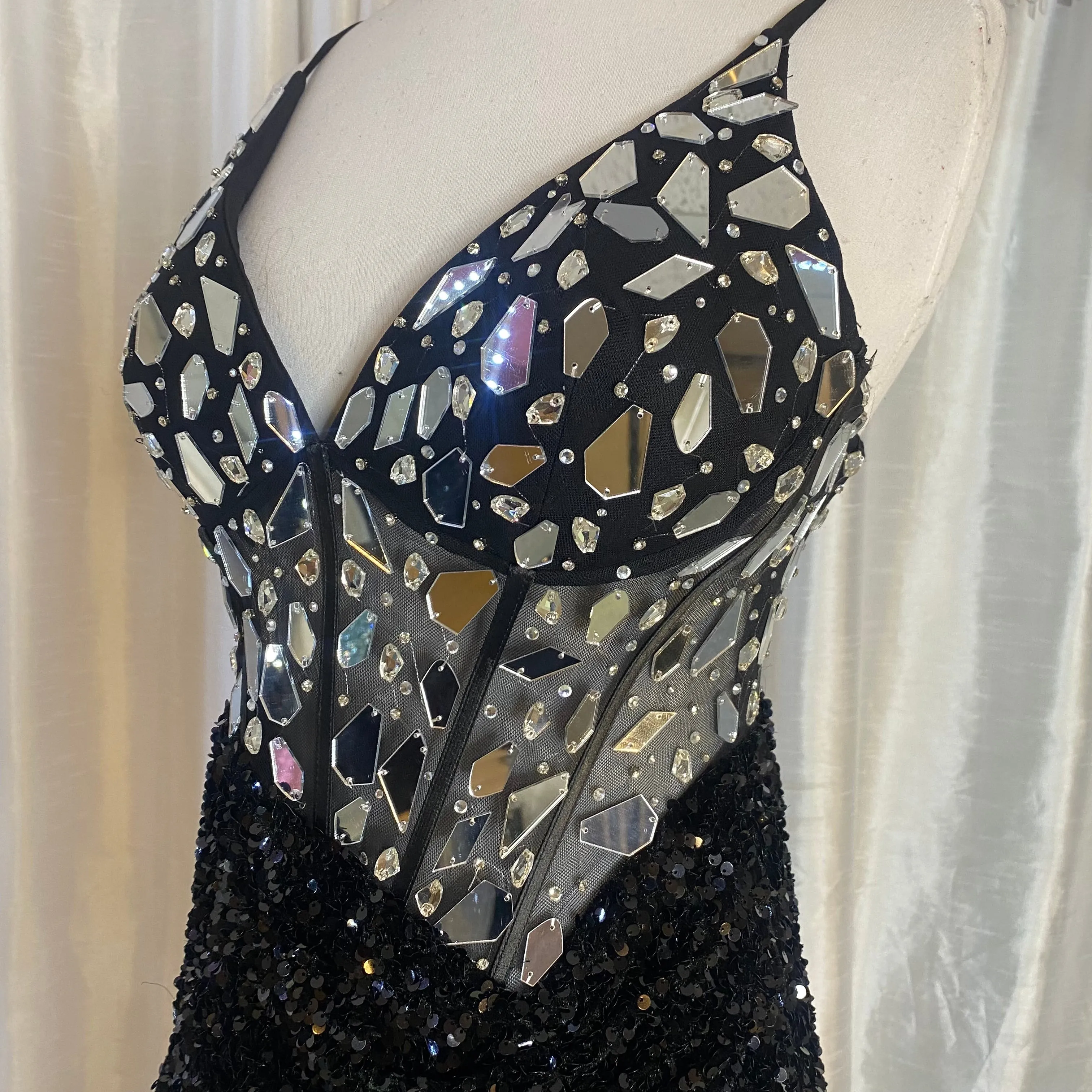 PORTIA & SCARLETT Style PS24694 Long Gown Black Size 8