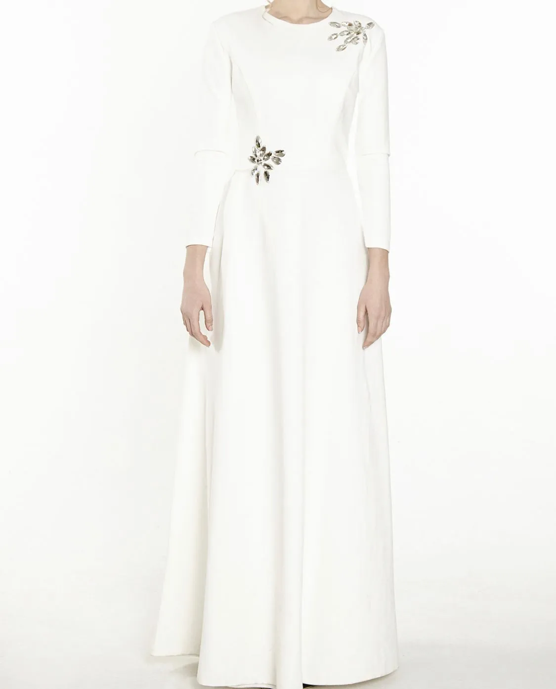 Powder • Scuba Gown with Crystals