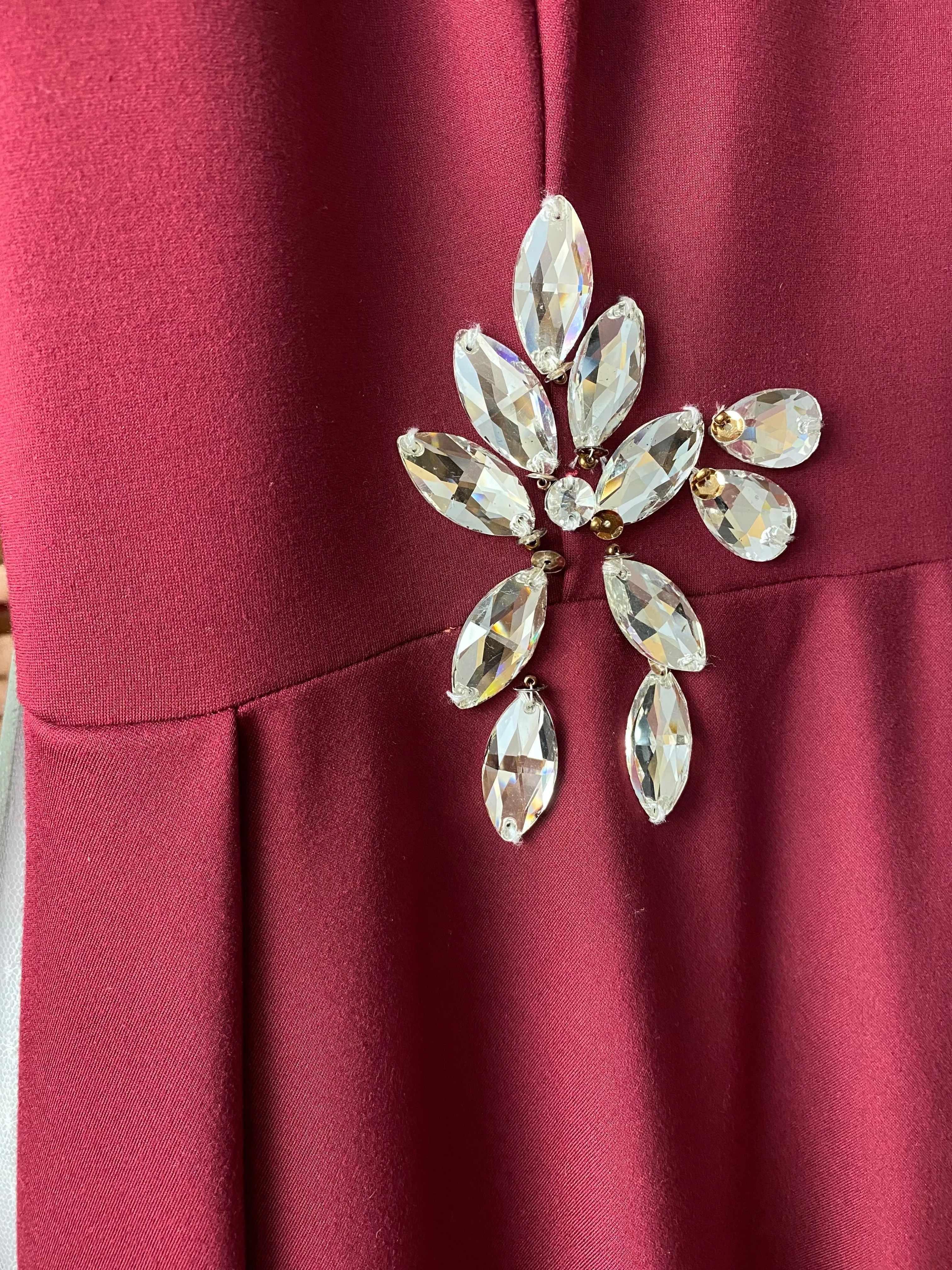 Powder • Scuba Gown with Crystals
