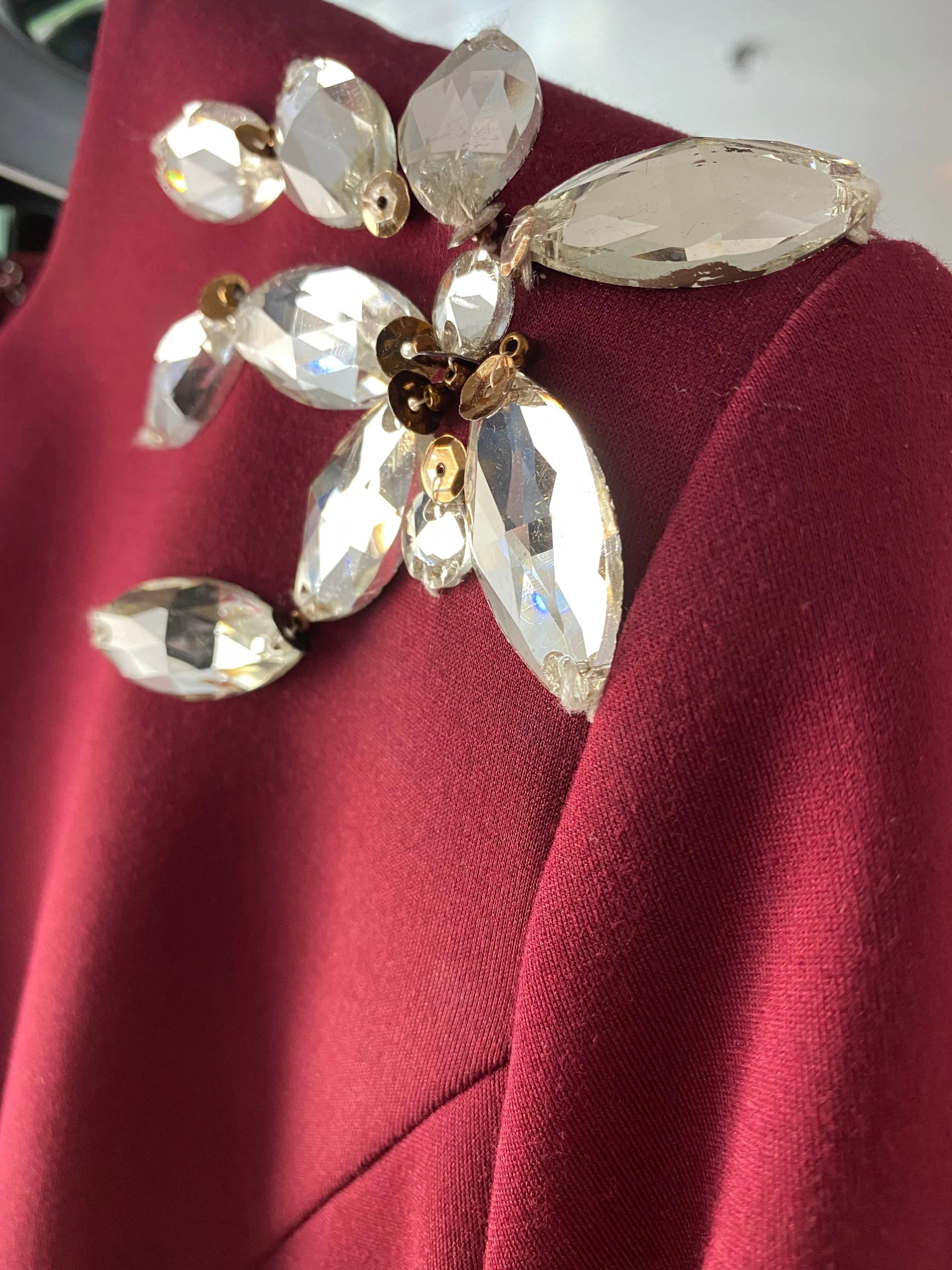 Powder • Scuba Gown with Crystals