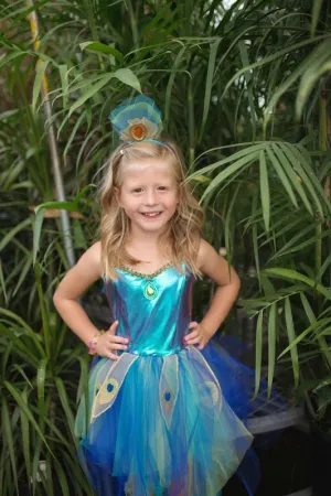Pretty Peacock Dress & Headband