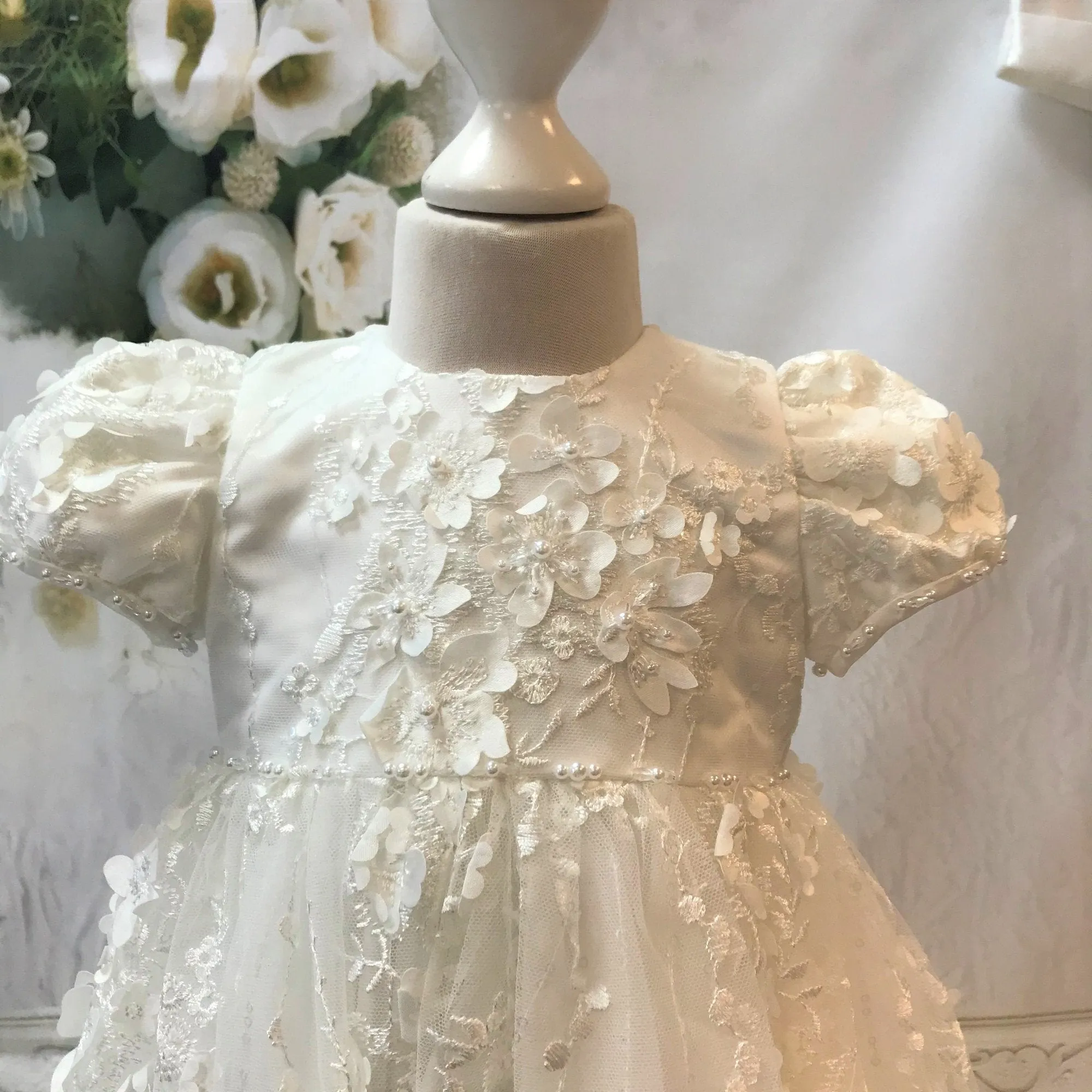 Rachael Ivory Christening Gown and Bonnet
