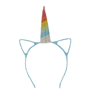 Rainbow Crystal Unicorn Horn Headband by Bari Lynn