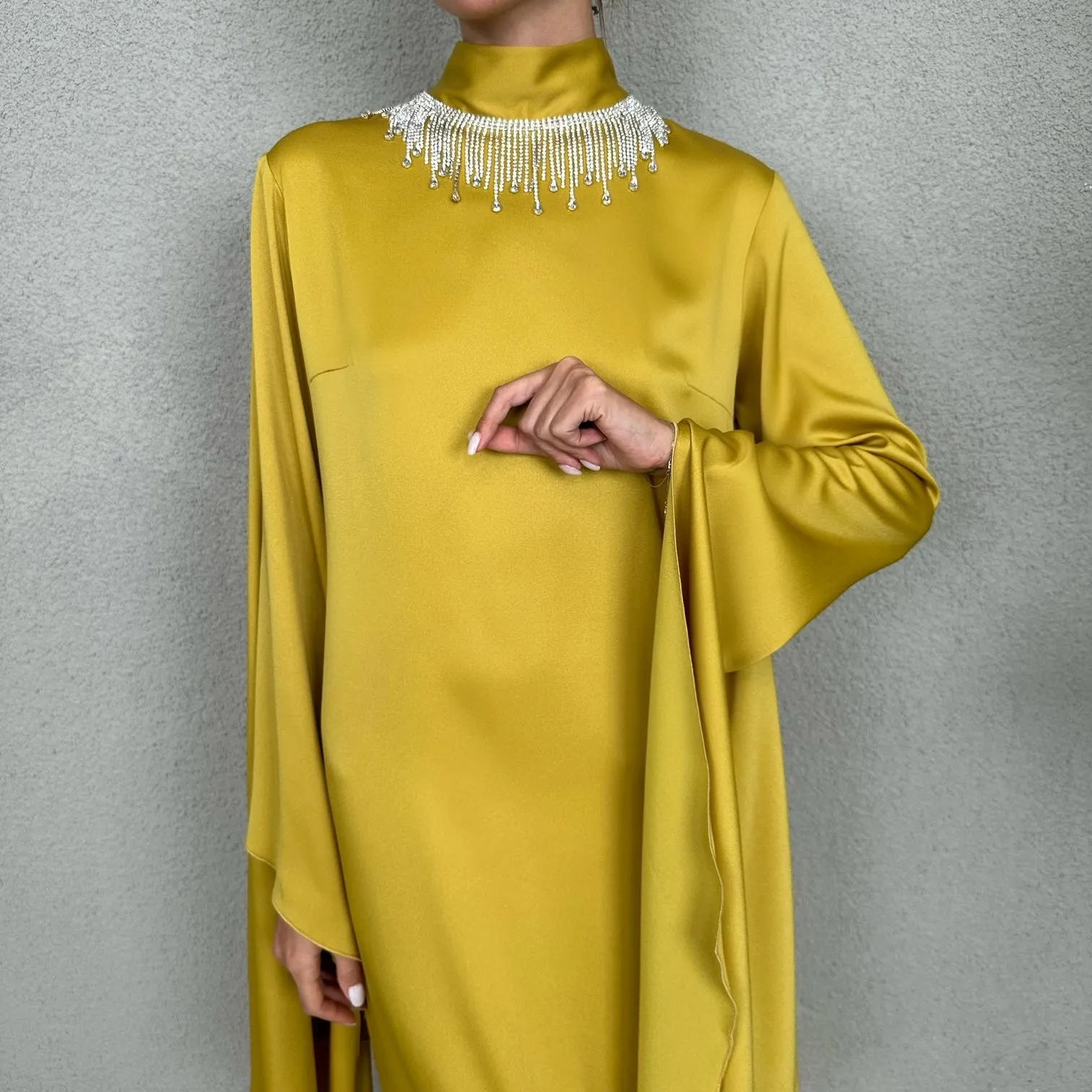 RAM23 YELLOW TULIP DRESS