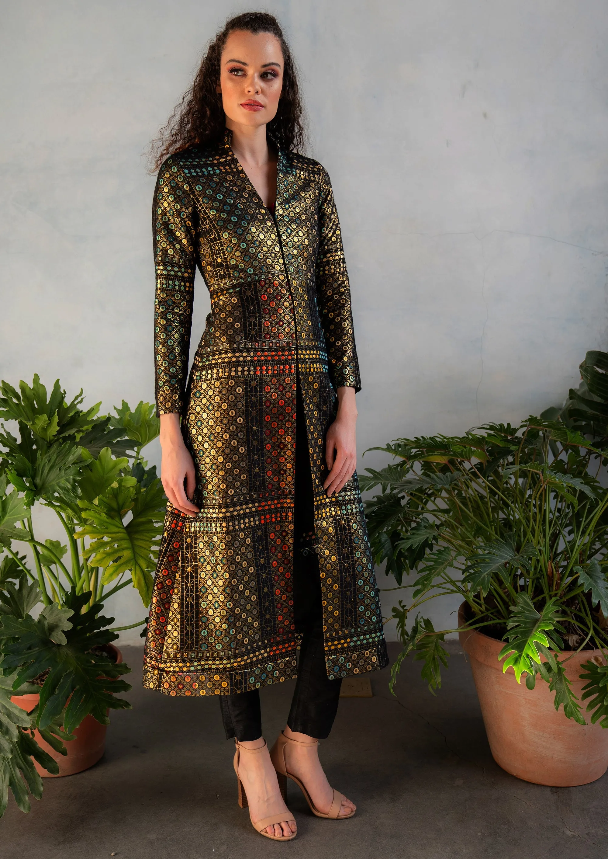 RANI Geo Jacquard Jacket Dress