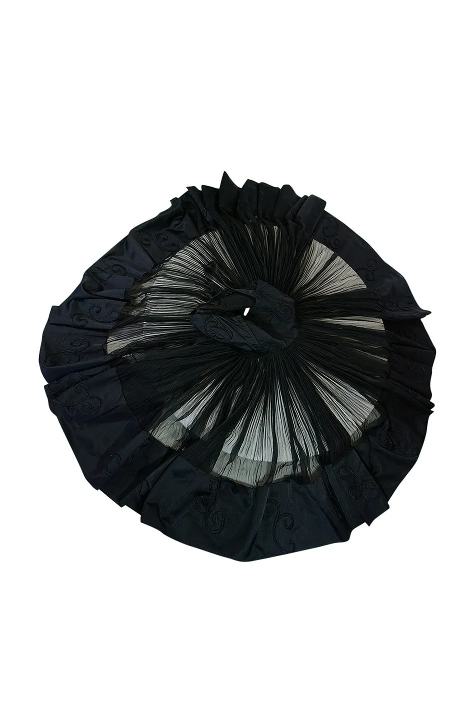 Rare c1955 Jean Patou Numbered Haute Couture Silk Dress