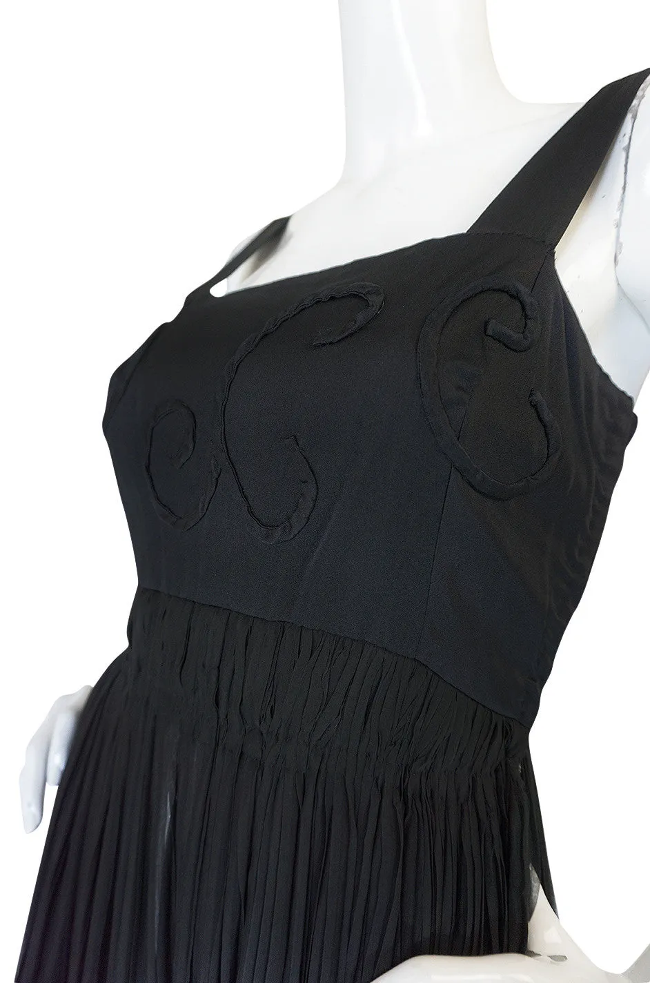 Rare c1955 Jean Patou Numbered Haute Couture Silk Dress