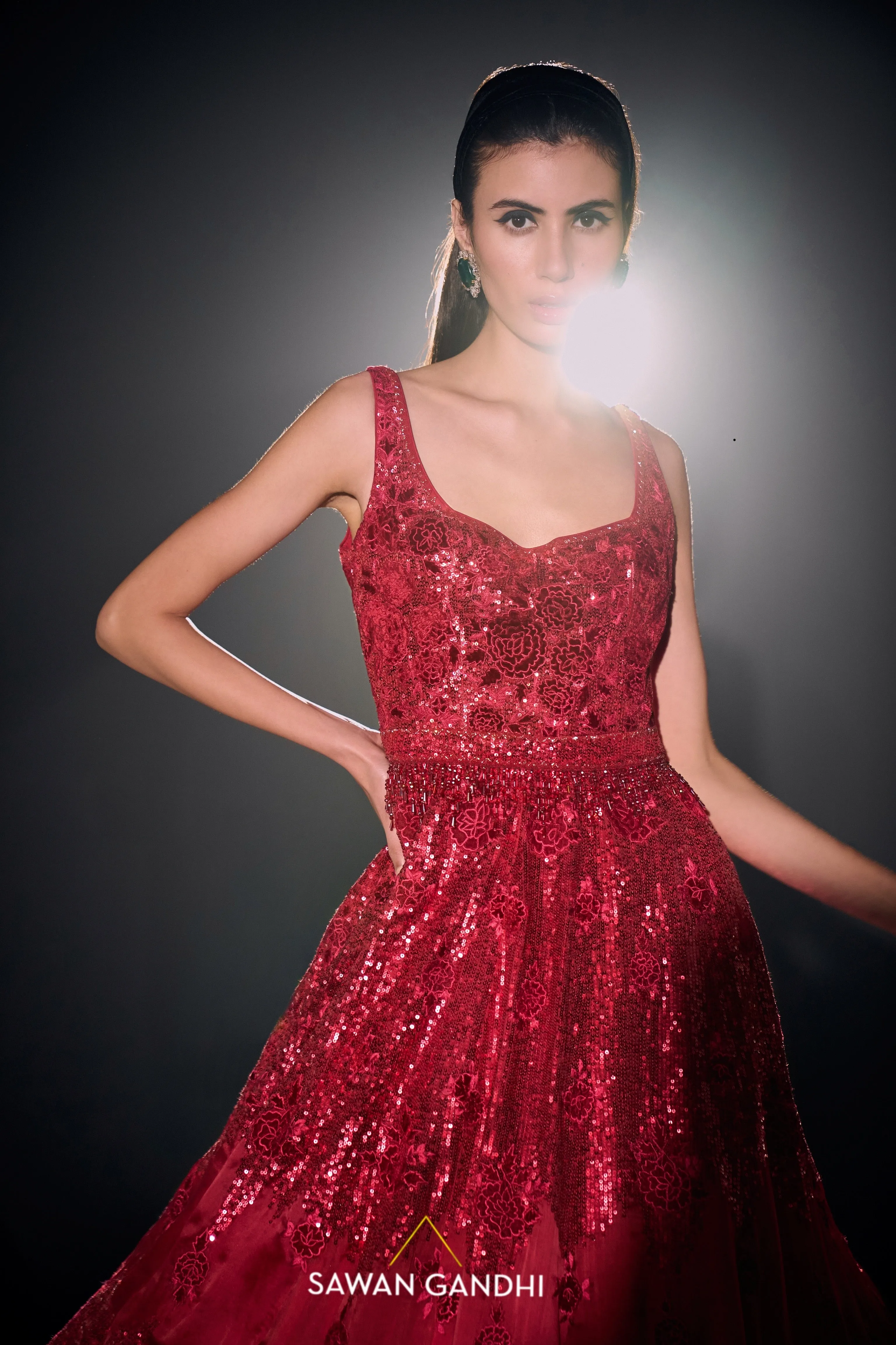 Red organza