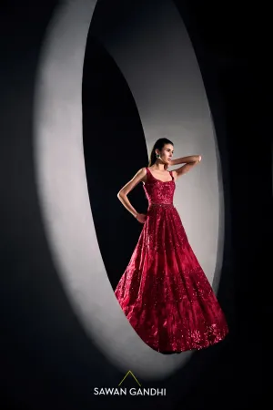 Red organza