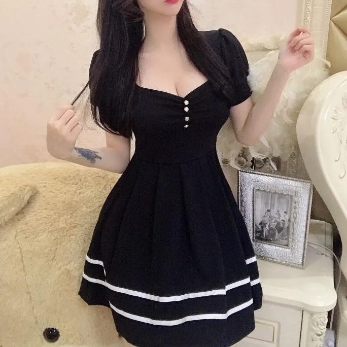 Retro Puffy Sleeve Dress SD00127
