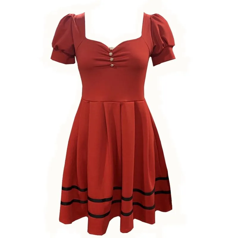 Retro Puffy Sleeve Dress SD00127