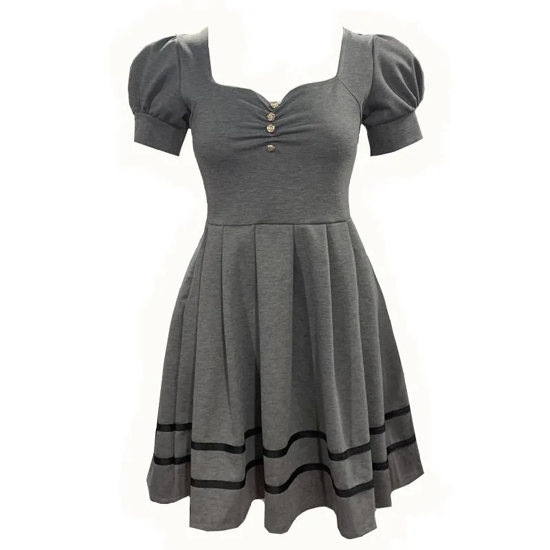 Retro Puffy Sleeve Dress SD00127