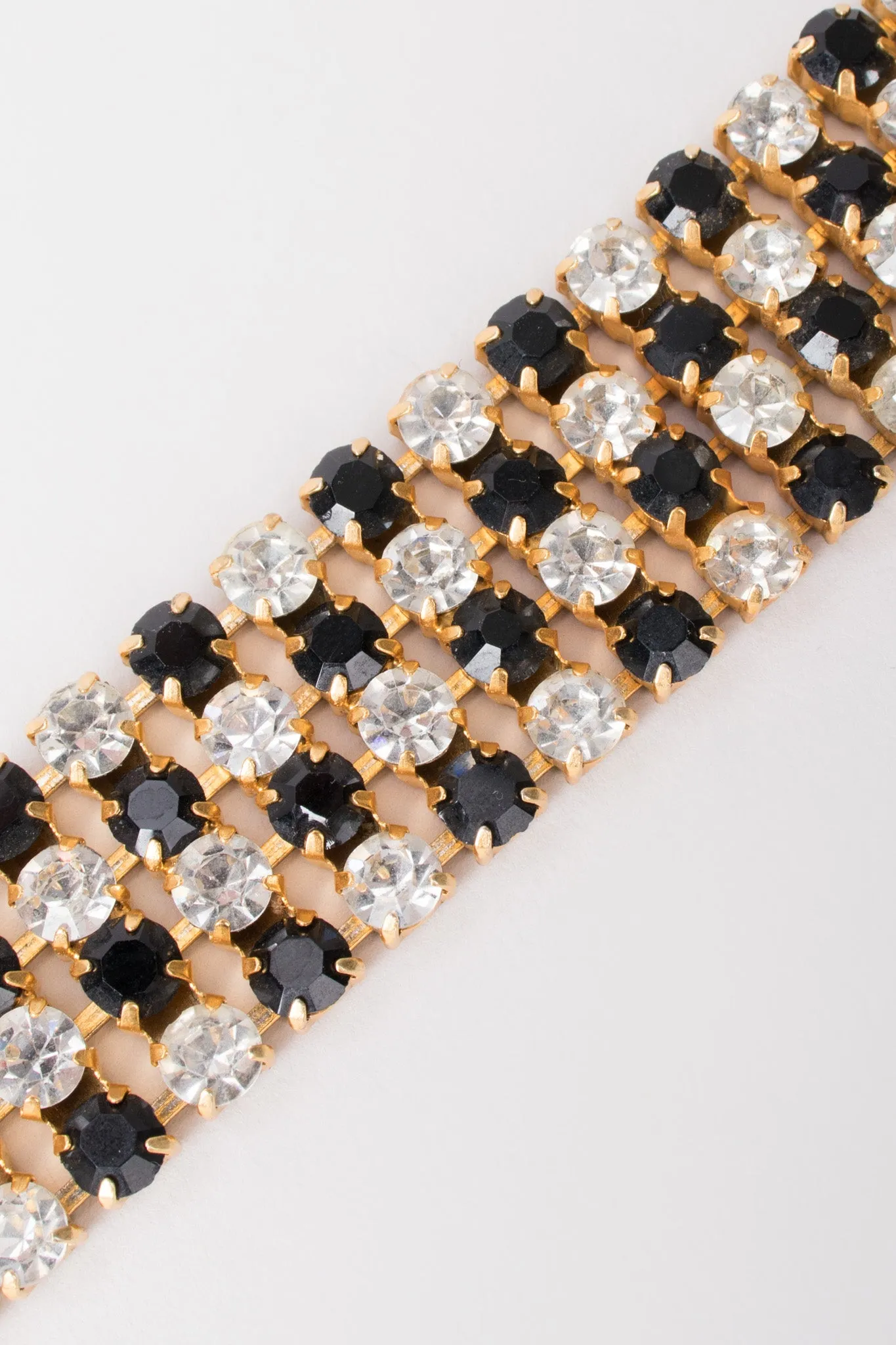 Rhinestone Checker Choker