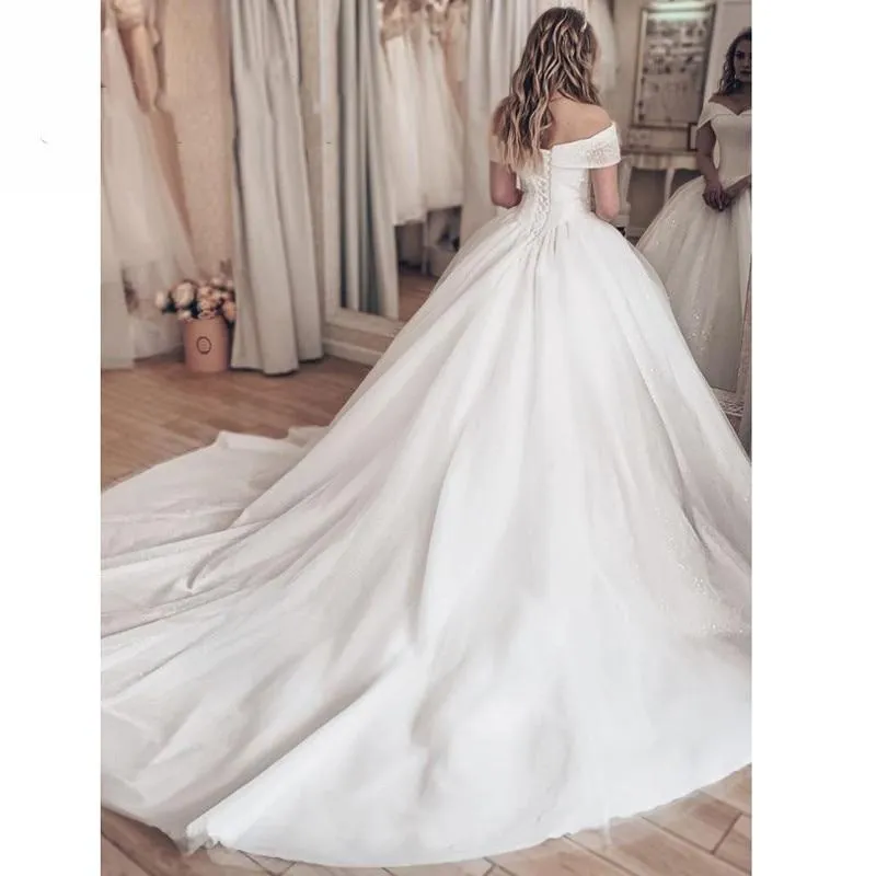 Roycebridal Sexy Wedding Dresses with Lace Appliques