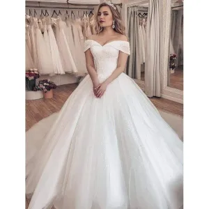 Roycebridal Sexy Wedding Dresses with Lace Appliques