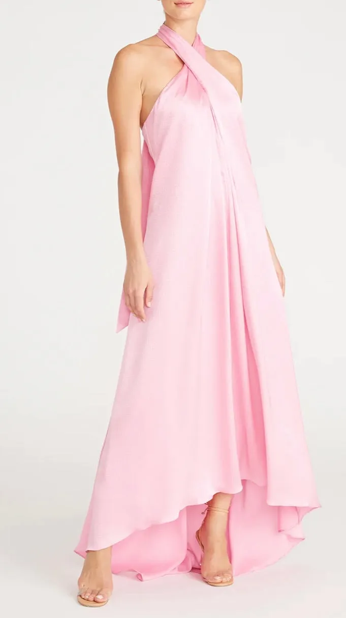 SATIN LONG DRESS