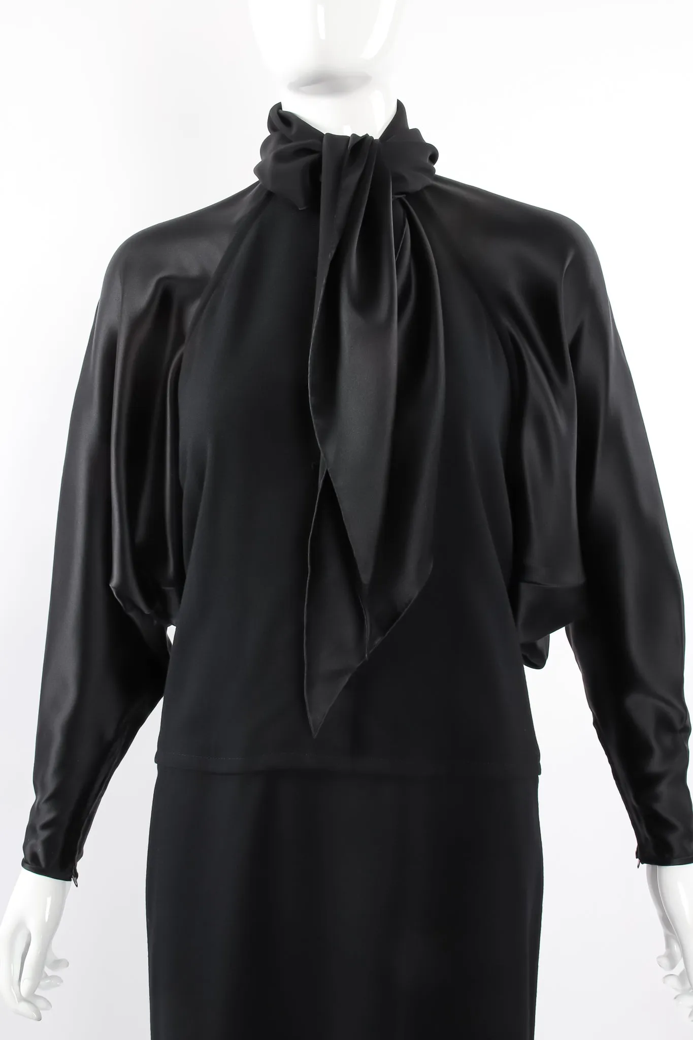 Scarf Tie Batwing Dress