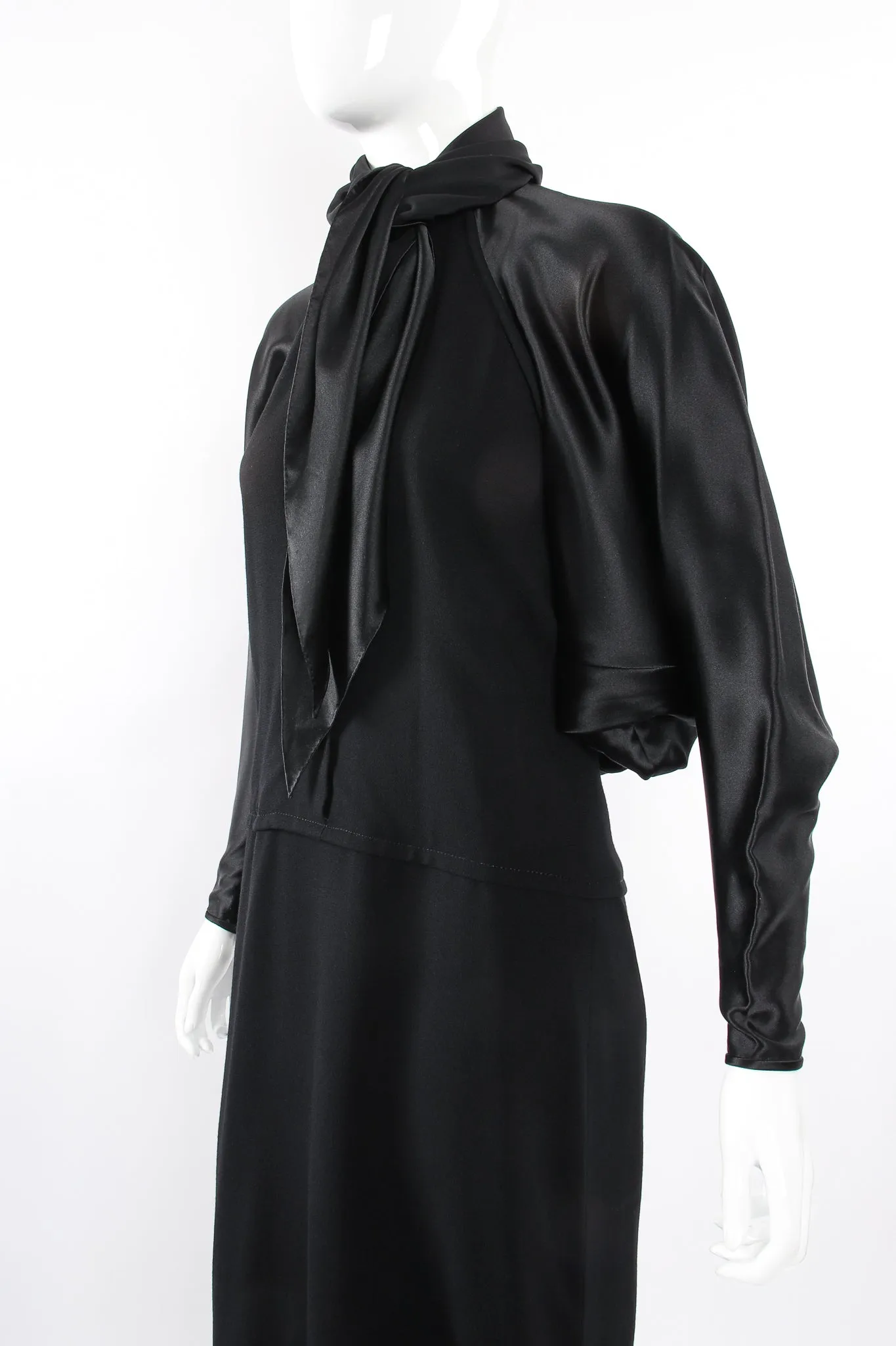 Scarf Tie Batwing Dress