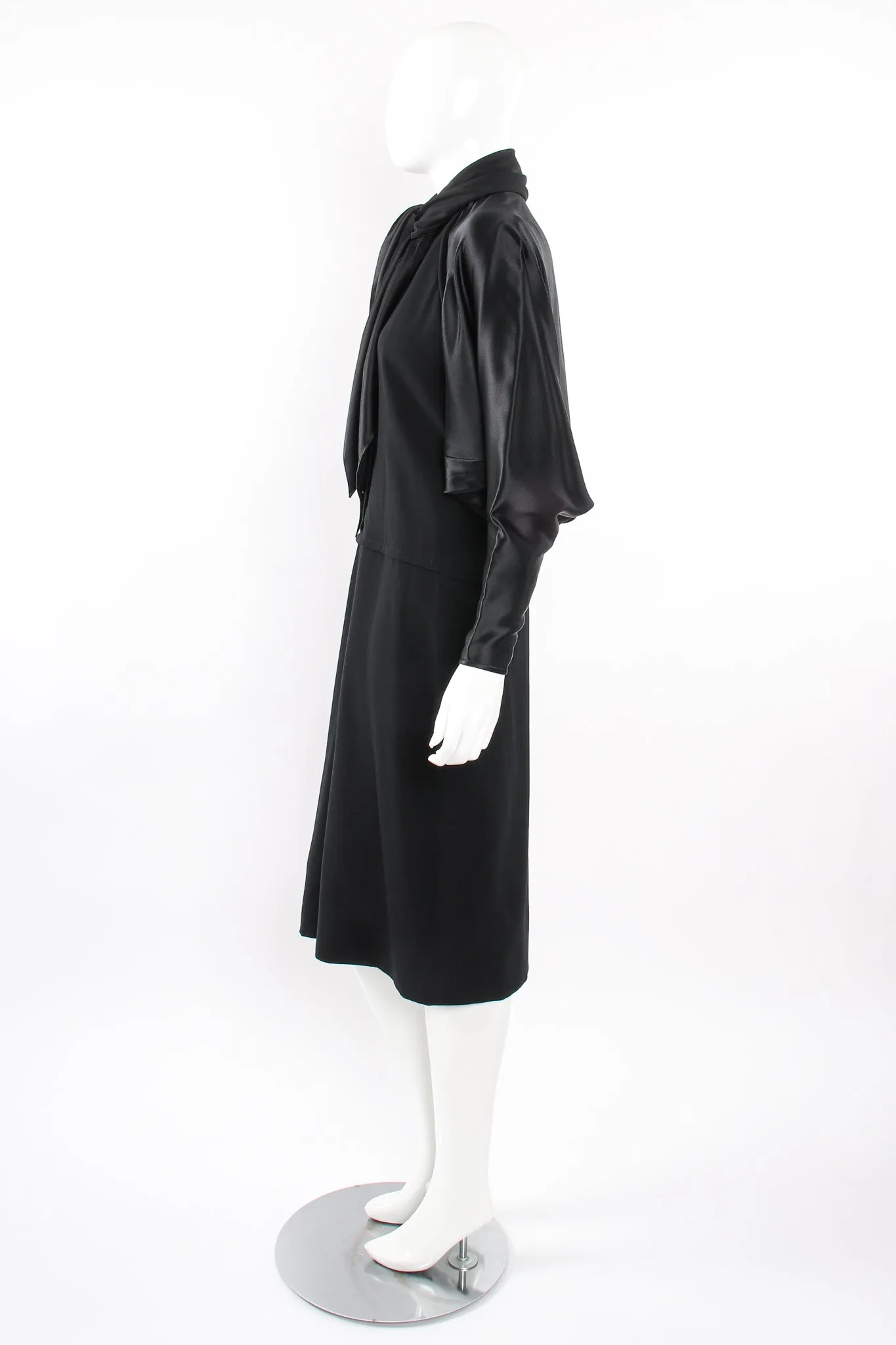 Scarf Tie Batwing Dress