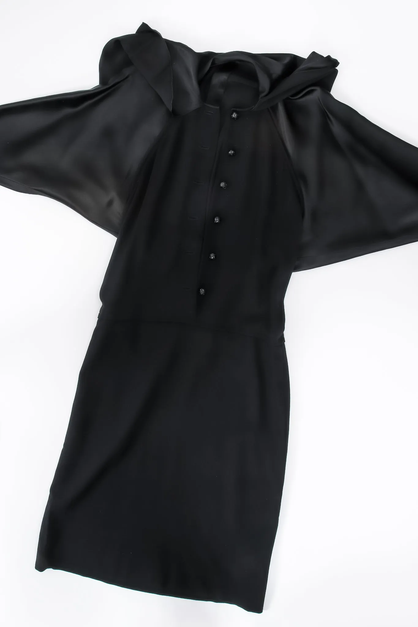 Scarf Tie Batwing Dress