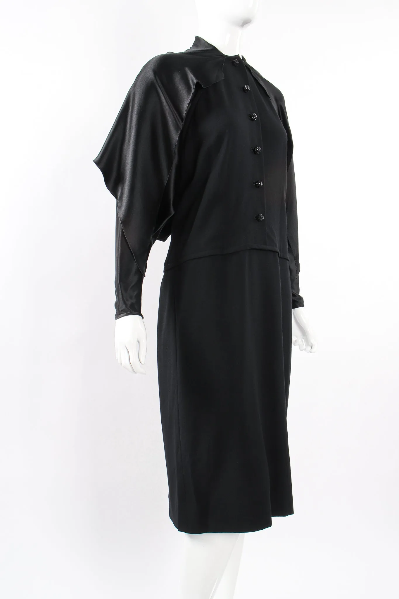 Scarf Tie Batwing Dress