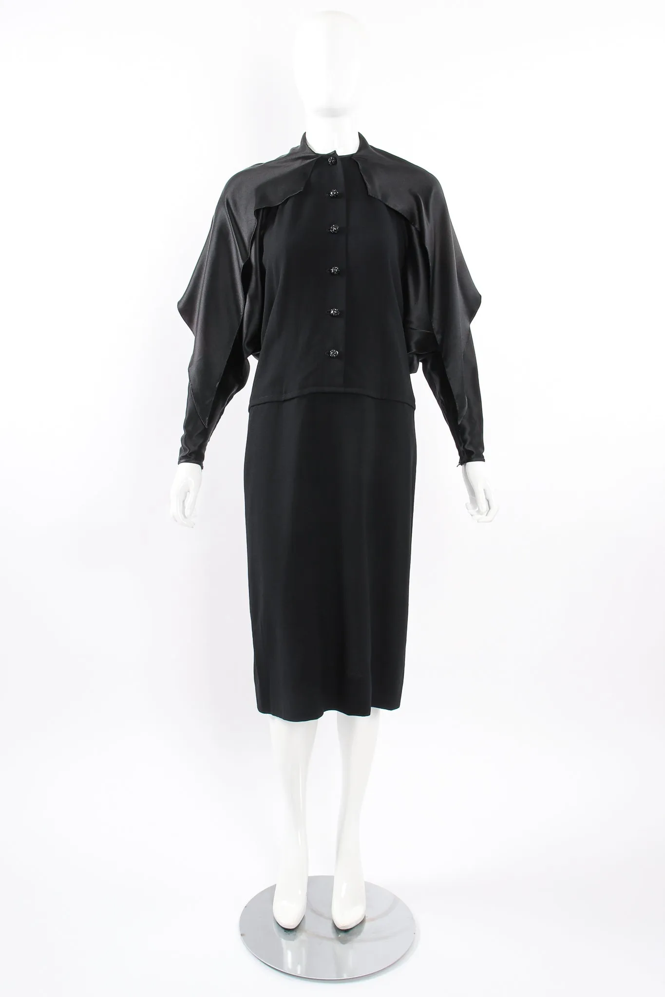 Scarf Tie Batwing Dress