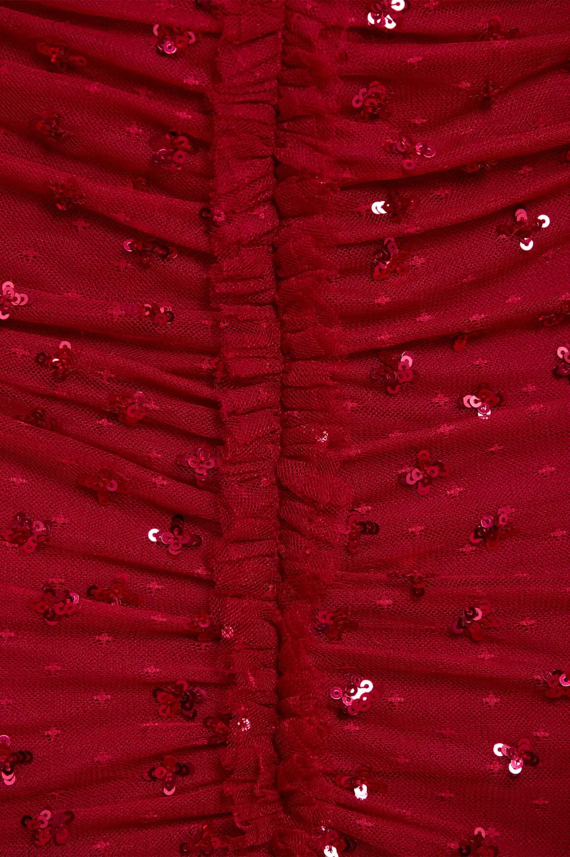 Scatter Sequin Strapless Ankle Gown