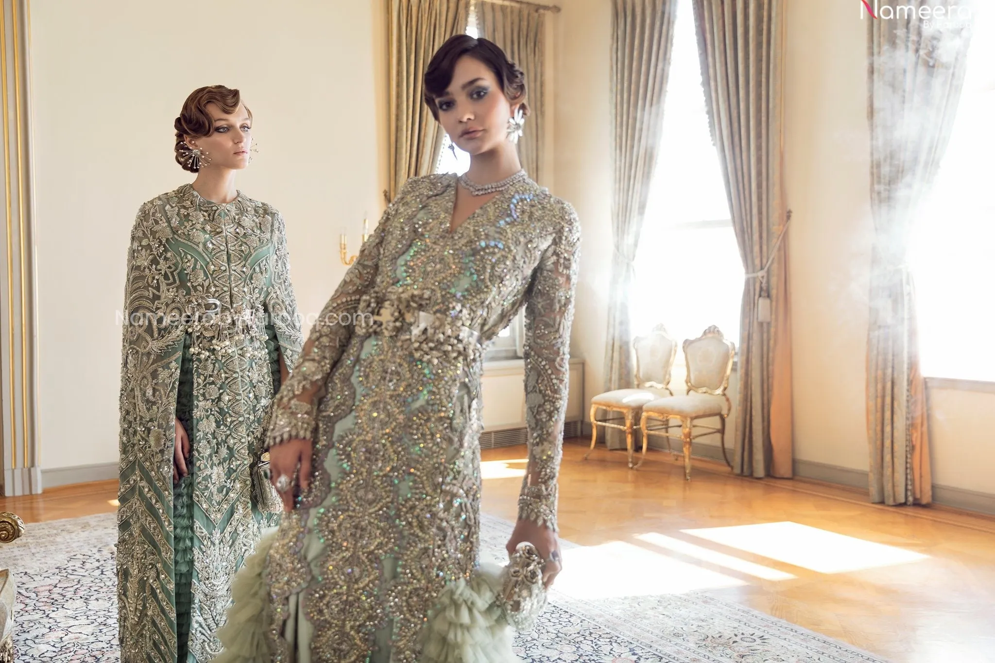 Sea Green Colour Lehenga Designer Bridal Dress #BN798