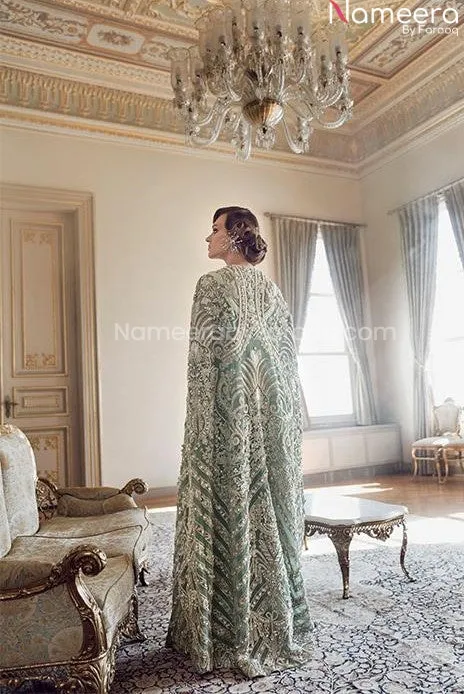 Sea Green Colour Lehenga Designer Bridal Dress #BN798