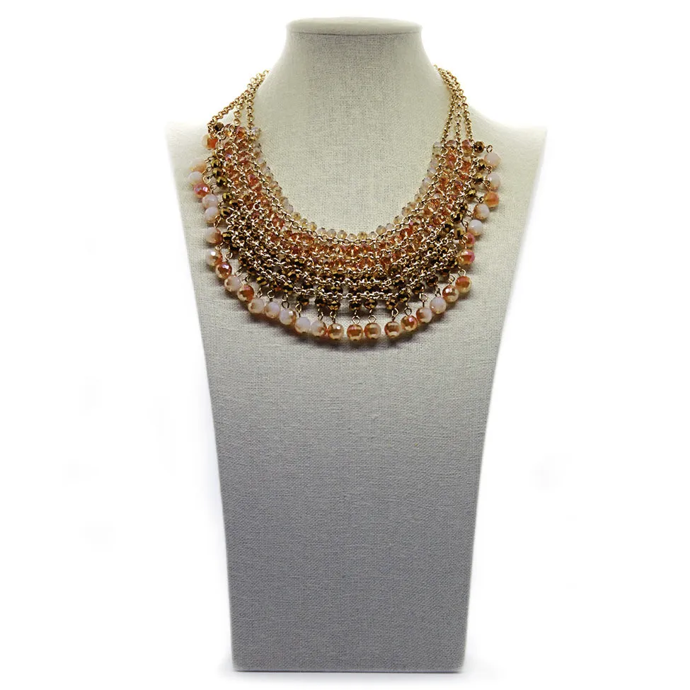 Seduction: Hand-made Faceted Glass Bead Necklace Set