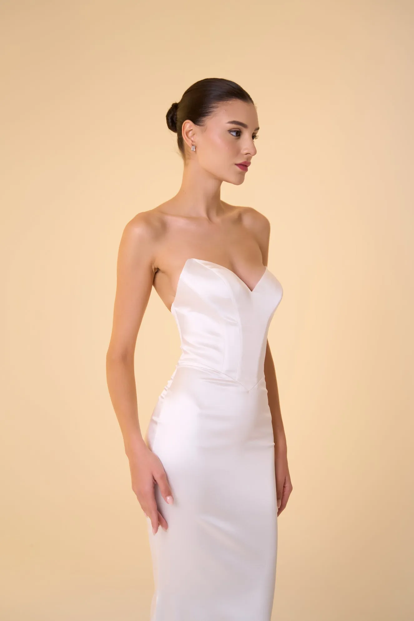 Seraphina drop waist sweetheart gown