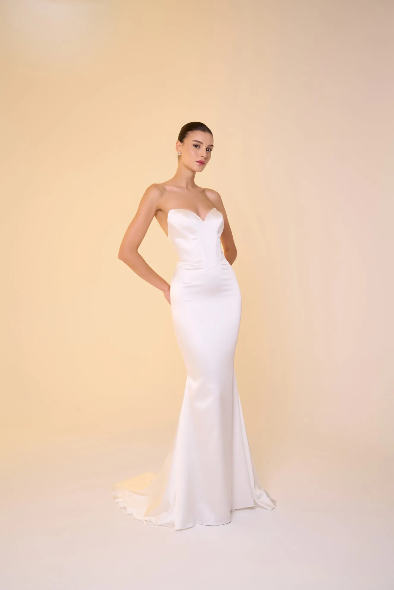 Seraphina drop waist sweetheart gown