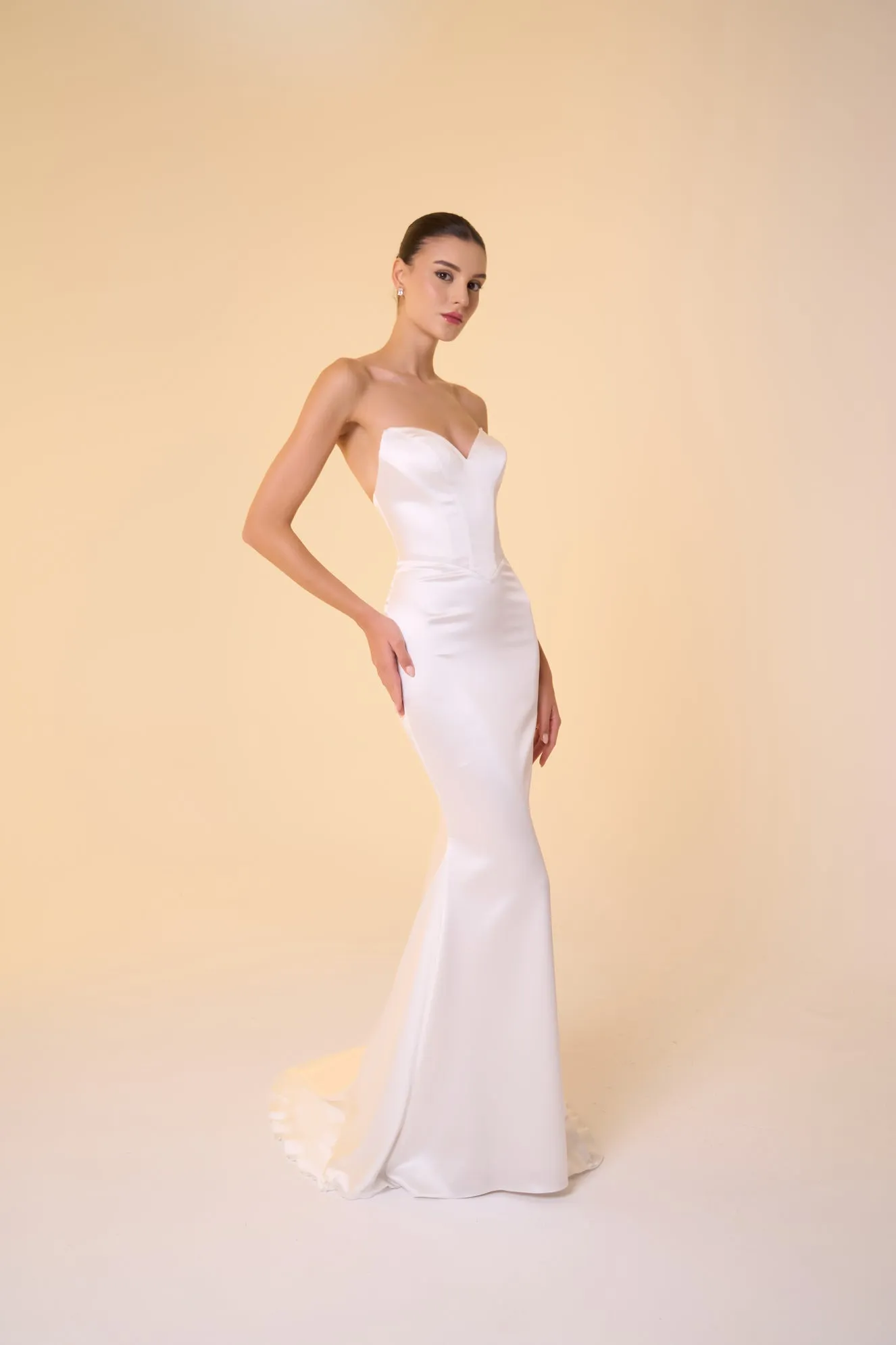 Seraphina drop waist sweetheart gown